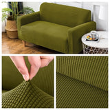 Velvet Sofa Covers for Living Room Solid Sectional Sofa Cover Elastic Couch Cover Home Decor Fundas Sofa Slipover Top Quality