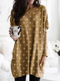O-neck Long Sleeve Gradient Color Loose Casual Dress Women 2019 Spring Autumn Pocket Long Tops Plus Size 5xl Ladies Dresses
