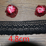 Lace cotton lace white fabric 100% cotton embroidery lace garment accessories 2.3cm wide A03