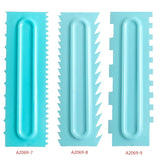 1pc Cream Scraper Irregular Teeth Edge DIY Scraper Cake Decorating Fondant pastry cutters Baking Spatulas Tools