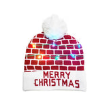 ON SALE! 2020 New Year LED Knitted Christmas Hat Beanie Light Up Illuminate Warm Hat For Kids Adults New Year Christmas Decor
