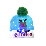 ON SALE! 2020 New Year LED Knitted Christmas Hat Beanie Light Up Illuminate Warm Hat For Kids Adults New Year Christmas Decor