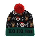 ON SALE! 2020 New Year LED Knitted Christmas Hat Beanie Light Up Illuminate Warm Hat For Kids Adults New Year Christmas Decor