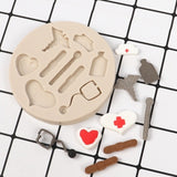 3D Lace Flower Bead Chain Silicone Fondant Mould Cake Decorating Baking Molds Sugar Paste Pastry Tools