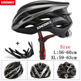 KINGBIKE Bicycle Cycling Helmets MTB Cycling Helmet Ultralight In-mold With Visor Titanium Breathable Road Mountain Bike Helmet