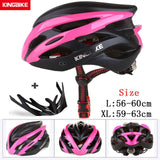 KINGBIKE Bicycle Cycling Helmets MTB Cycling Helmet Ultralight In-mold With Visor Titanium Breathable Road Mountain Bike Helmet