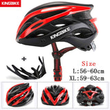 KINGBIKE Bicycle Cycling Helmets MTB Cycling Helmet Ultralight In-mold With Visor Titanium Breathable Road Mountain Bike Helmet