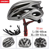 KINGBIKE Bicycle Cycling Helmets MTB Cycling Helmet Ultralight In-mold With Visor Titanium Breathable Road Mountain Bike Helmet
