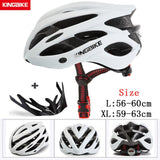 KINGBIKE Bicycle Cycling Helmets MTB Cycling Helmet Ultralight In-mold With Visor Titanium Breathable Road Mountain Bike Helmet