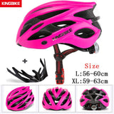 KINGBIKE Bicycle Cycling Helmets MTB Cycling Helmet Ultralight In-mold With Visor Titanium Breathable Road Mountain Bike Helmet