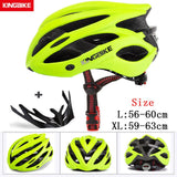 KINGBIKE Bicycle Cycling Helmets MTB Cycling Helmet Ultralight In-mold With Visor Titanium Breathable Road Mountain Bike Helmet