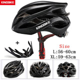 KINGBIKE Bicycle Cycling Helmets MTB Cycling Helmet Ultralight In-mold With Visor Titanium Breathable Road Mountain Bike Helmet