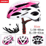 KINGBIKE Bicycle Cycling Helmets MTB Cycling Helmet Ultralight In-mold With Visor Titanium Breathable Road Mountain Bike Helmet