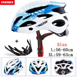 KINGBIKE Bicycle Cycling Helmets MTB Cycling Helmet Ultralight In-mold With Visor Titanium Breathable Road Mountain Bike Helmet