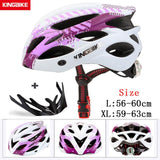 KINGBIKE Bicycle Cycling Helmets MTB Cycling Helmet Ultralight In-mold With Visor Titanium Breathable Road Mountain Bike Helmet