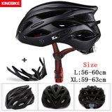 KINGBIKE Bicycle Cycling Helmets MTB Cycling Helmet Ultralight In-mold With Visor Titanium Breathable Road Mountain Bike Helmet