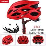KINGBIKE Bicycle Cycling Helmets MTB Cycling Helmet Ultralight In-mold With Visor Titanium Breathable Road Mountain Bike Helmet