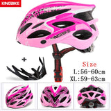 KINGBIKE Bicycle Cycling Helmets MTB Cycling Helmet Ultralight In-mold With Visor Titanium Breathable Road Mountain Bike Helmet