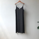New Arrival Women V-Neck Sleeveless Women Vintage Satin Summer Long Dress Boho Elegant Women Casual Dress Vestidos