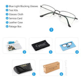 Blue Light Blocking Computer Glasses for Men WomenEye Strain Relief