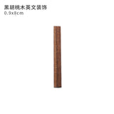 8x3cm Black Walnut Wood Wooden Letters Alphabet Wedding Birthday Home Decor Letter Display Art Crafts custom wood letter