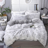 Cartoon Cats Printed 4pcs Girl Boy Kid Bed Cover Set Duvet Cover Adult Child Bed Sheets Pillowcases Comforter Bedding Set 61034
