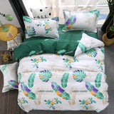 Cartoon Cats Printed 4pcs Girl Boy Kid Bed Cover Set Duvet Cover Adult Child Bed Sheets Pillowcases Comforter Bedding Set 61034