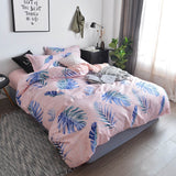 Cartoon Cats Printed 4pcs Girl Boy Kid Bed Cover Set Duvet Cover Adult Child Bed Sheets Pillowcases Comforter Bedding Set 61034