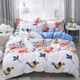 Cartoon Cats Printed 4pcs Girl Boy Kid Bed Cover Set Duvet Cover Adult Child Bed Sheets Pillowcases Comforter Bedding Set 61034