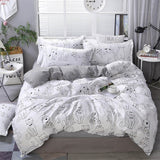 Cartoon Cats Printed 4pcs Girl Boy Kid Bed Cover Set Duvet Cover Adult Child Bed Sheets Pillowcases Comforter Bedding Set 61034