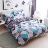 Cartoon Cats Printed 4pcs Girl Boy Kid Bed Cover Set Duvet Cover Adult Child Bed Sheets Pillowcases Comforter Bedding Set 61034