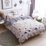 Cartoon Cats Printed 4pcs Girl Boy Kid Bed Cover Set Duvet Cover Adult Child Bed Sheets Pillowcases Comforter Bedding Set 61034