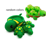 Cute Lovely Mummy And Baby Rubber Race Squeaky Ducks Family Bath Toy Kid Game Toys 1 Big 3 Small Duck Animal king Shower Toy