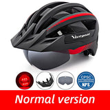 VICTGOAL Bike Helmet for Man Women MTB Road Bicycle Helmet LED USB Rechargeable Light Mountain Road Bike Visor Cycling Helmet