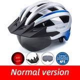 VICTGOAL Bike Helmet for Man Women MTB Road Bicycle Helmet LED USB Rechargeable Light Mountain Road Bike Visor Cycling Helmet