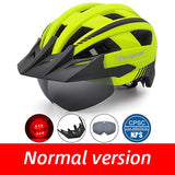 VICTGOAL Bike Helmet for Man Women MTB Road Bicycle Helmet LED USB Rechargeable Light Mountain Road Bike Visor Cycling Helmet
