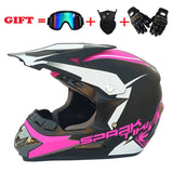 2019 New Flip Up Motorcycle Helmet Children motocross Off Road Helmet ATV Dirt bike Downhill MTB DH racing helmet.