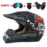 2019 New Flip Up Motorcycle Helmet Children motocross Off Road Helmet ATV Dirt bike Downhill MTB DH racing helmet.