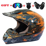 2019 New Flip Up Motorcycle Helmet Children motocross Off Road Helmet ATV Dirt bike Downhill MTB DH racing helmet.