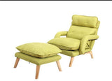 Individual Lazy Sofa Recliner Adjustable Backrest Lounge Chair Removable Washable Fabric Upholstery Floor Couch Sofa Armchair - shopwishi 