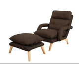 Individual Lazy Sofa Recliner Adjustable Backrest Lounge Chair Removable Washable Fabric Upholstery Floor Couch Sofa Armchair - shopwishi 