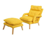 Individual Lazy Sofa Recliner Adjustable Backrest Lounge Chair Removable Washable Fabric Upholstery Floor Couch Sofa Armchair - shopwishi 