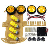 4/2WD Robot Smart Car Chassis Kits with Speed Encoder for Arduino 51 M26 DIY Education Robot Smart Car Kit For Student kids