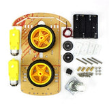 4/2WD Robot Smart Car Chassis Kits with Speed Encoder for Arduino 51 M26 DIY Education Robot Smart Car Kit For Student kids