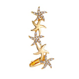Bohemian NO Piercing Crystal Rhinestone Ear Cuff Wrap Stud Clip Earrings For Women Girl Trendy Earrings Jewelry Bijoux