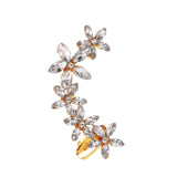 Bohemian NO Piercing Crystal Rhinestone Ear Cuff Wrap Stud Clip Earrings For Women Girl Trendy Earrings Jewelry Bijoux