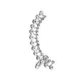 Bohemian NO Piercing Crystal Rhinestone Ear Cuff Wrap Stud Clip Earrings For Women Girl Trendy Earrings Jewelry Bijoux