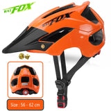 BATFOX bike helmet men women bicycle helmet integrally-molded mtb helmets casco batfox mtb casque velo cycling helmets Size:M/L