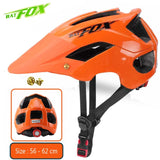 BATFOX bike helmet men women bicycle helmet integrally-molded mtb helmets casco batfox mtb casque velo cycling helmets Size:M/L