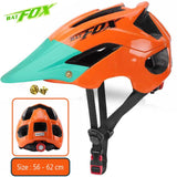 BATFOX bike helmet men women bicycle helmet integrally-molded mtb helmets casco batfox mtb casque velo cycling helmets Size:M/L